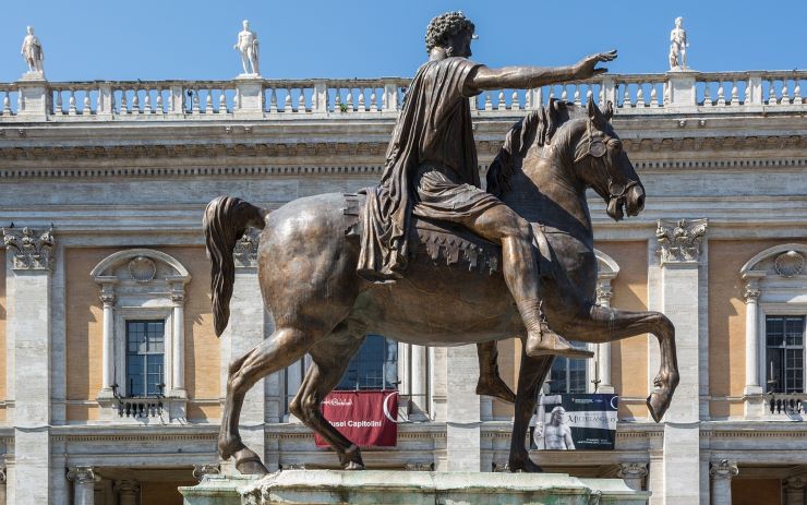 Praça do Capitólio - Estátua de Marco Aurélio